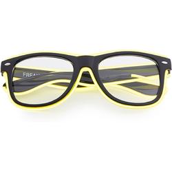NEON nerdbril  zwart | neon geel